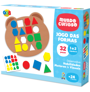 PEDAGÓGICO JOGO DAS FORMAS 32PÇS