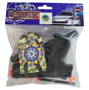 PISTOLA ATIRA DARDOS 15CM 9PÇS