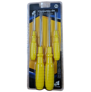 FERRAMENTA CHAVE DE FENDA E PHILLIPS 4PÇS