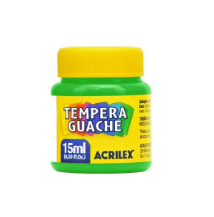 TINTA GUACHE 15ML C/12 VERDE FOLHA 510
