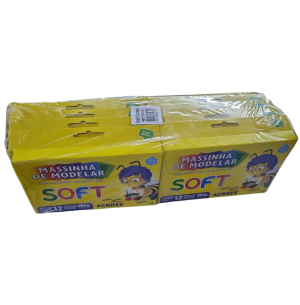 MASSINHA SOFT 180G 12 CORES C/12CX 