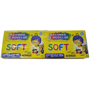 MASSINHA SOFT 180G 12 CORES C/12CX 