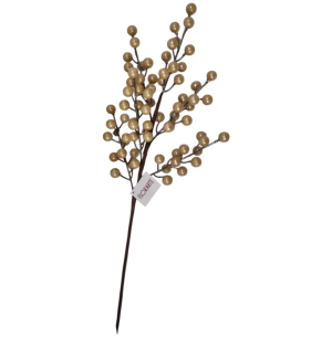 FLOR BICO DE PAPAGAIO PEROLADO 45CM BEGE 