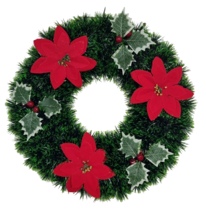 GUIRLANDA 40CM DECORADA VERDE