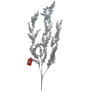 ENFEITE GALHO GLITTER 77CM PRATA