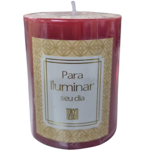 VELA PARAFINA 7CM VERMELHA