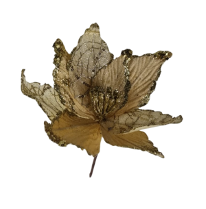 FLOR BICO DE PAPAGAIO GLITTER 24CM