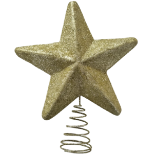 PONTEIRA ESTRELA 22CM GLITTER