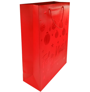  SACOLA PRES.30X42CM FELIZ NATAL