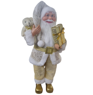 PAPAI NOEL 46CM C/ URSO E CX PRESENTE