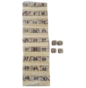 TORREMOTO PEDAGÓGICO MADEIRA 54 PÇS NÚMEROS