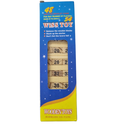 TORREMOTO PEDAGÓGICO MADEIRA 54 PÇS NÚMEROS