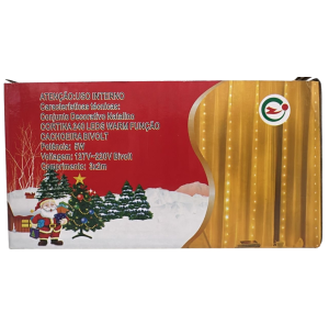 CORTINA 240 LEDS WARM F. CACHOEIRA FIO DE FADA