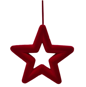 ENFEITE ESTRELA VAZADA CAMURÇA 30CM