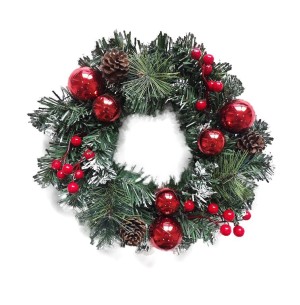  GUIRLANDA 30CM AZEV./PINHA/BOLA