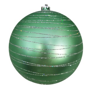 BOLA PCT 20CM DEC.GLITTER VD FOSCA