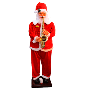 PAPAI NOEL 180CM MUSICAL MOVIMENTO SENSOR SAXOFONE