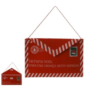 ENVELOPE CARTA PAPAI NOEL 20X13CM FELTRO