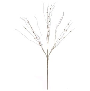  ENFEITE GALHO GLITTER 78CM BOLA CHAMPAPANHE 