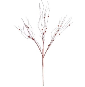 25N ENFEITE GALHO GLITTER 78CM BOLA VM