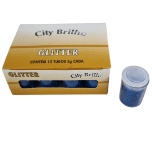 GLITTER 3GR AZUL 12UN 