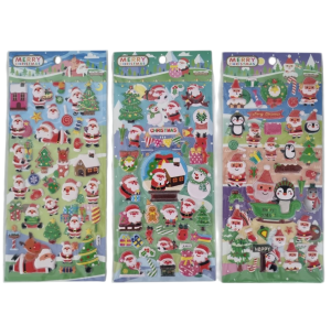  ADESIVO RELEVO 10X22CM NATAL SORTIDO