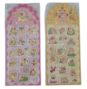 ADESIVO RELEVO 10X24CM CAPIVARA