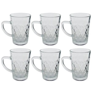 CANECA VIDRO 117ML 6UN VARSÓVIA