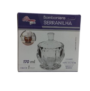 BOMBONIERE VIDRO 8X10CM SERRANILHA