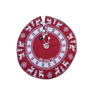 SAIA ÁRVORE 90CM TRICÔ VM  RENA/FLOCO DE NEVE  