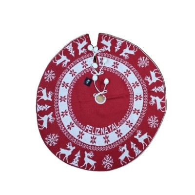 SAIA ÁRVORE 90CM TRICÔ VM  RENA/FLOCO DE NEVE  