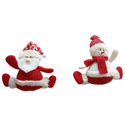  ENFEITE BONECO PELÚCIA VM/BR 16CM