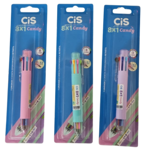 CANETA ESFER.RT CANDY 0.7 8 CORES