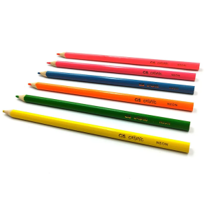 LÁPIS COR SEXT.CRIATIC 6 CORES NEON
