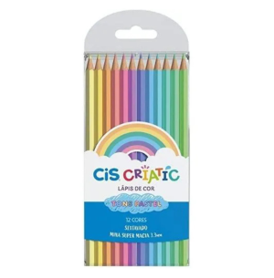 LÁPIS COR SEXT.CRIATIC 12 CORES PASTEL 