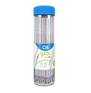 LÁPIS PRETO HB TRIANG.C/BORRACHA BPX 48UN 