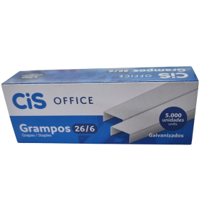 GRAMPO GALVANIZADO 26/6 C/5000UN