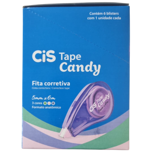 CORRETIVO FITA 5MX6MM COLOR 6UN CANDY