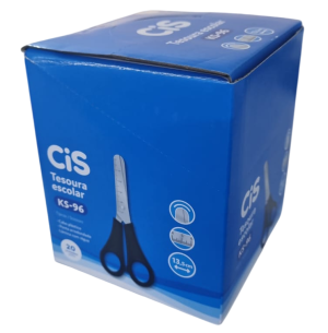 TESOURA ESCOLAR KS-96 13CM S/ PONTA 20UN PRETA