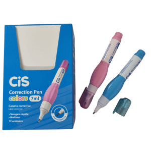 CORRETIVO CANETA COLOR 7ML C/12UN
