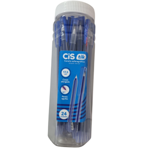 CANETA ESFER.TIK 0.7 24UN AZUL