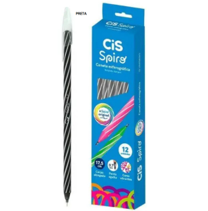 CANETA ESFER.SPIRO 0.7 C/12UN PRETA