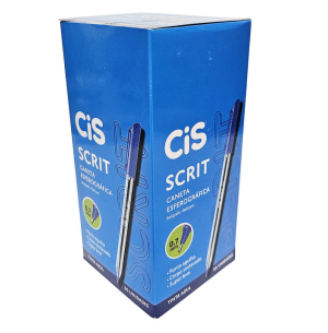 CANETA ESFER.SCRIT 0.7 50UN AZUL