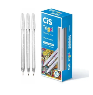 CANETA TRIGEL TRIANG. 0.8 12UN BRANCA