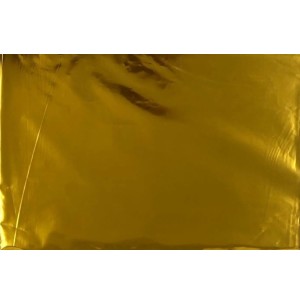 SACO METAL 50X69CM 50UN LISO DOURADO