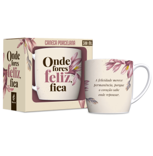 CANECA PORC.300ML URBAN ONDE FORES FELIZ FICA