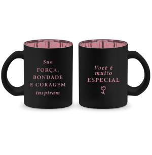 CANECA VIDRO DIAM.MET.LATA 300ML SUA FORCA BONDADE