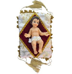 RESINA MENINO JESUS ALMOFADA 15CM