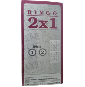 BINGO JORNAL 100FLS 10X21CM 2X1 12UN