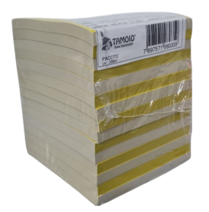 BINGO JORNAL 100FLS 10X12CM AMARELO 15UN